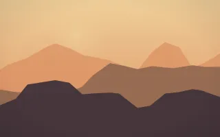 Afterglow Horizon V — colourful orange and pink sunset background, variation V
