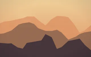 Afterglow Horizon XI — colourful orange and pink sunset background, variation XI