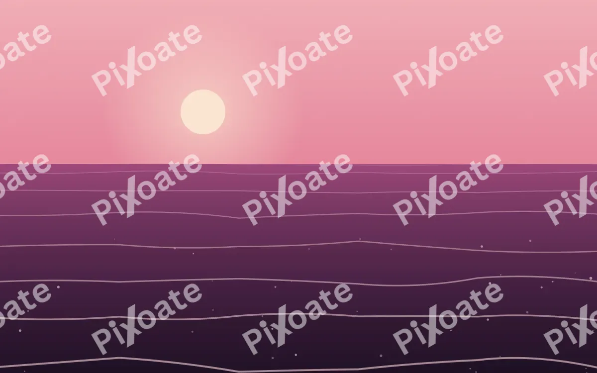 Rose Tide — colourful red and pink sunset background