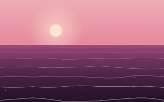 Rose Tide — colourful red and pink sunset background