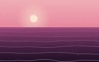 Rose Tide III — colourful red and pink sunset background, variation III