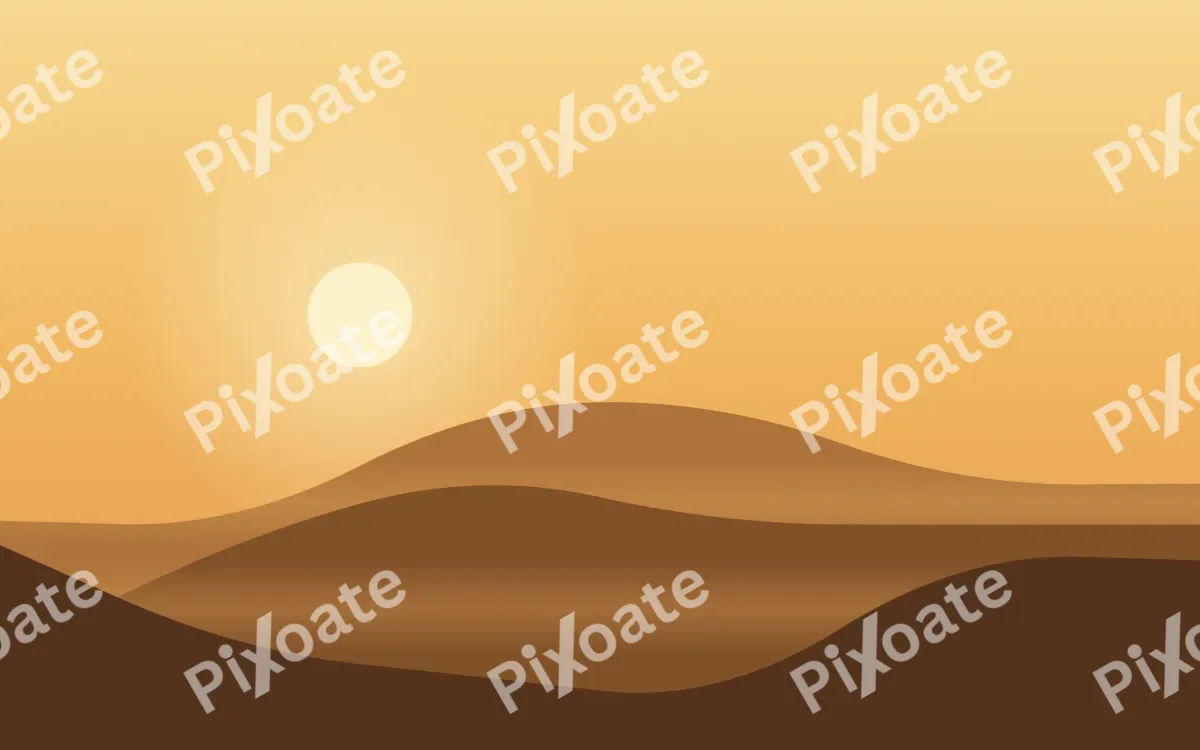 Saffron Plain — colourful yellow, orange and brown sunset background