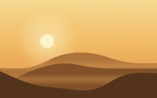 Saffron Plain — colourful yellow, orange and brown sunset background
