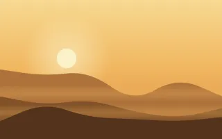 Saffron Plain II — colourful yellow, orange and brown sunset background, variation II
