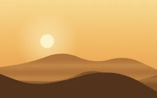 Saffron Plain III — colourful yellow, orange and brown sunset background, variation III
