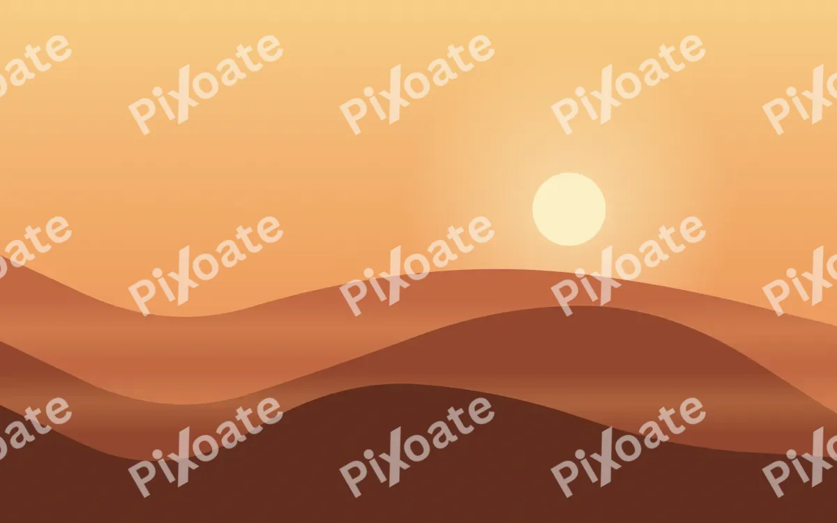 Tangerine Dunes — colourful orange and brown sunset background