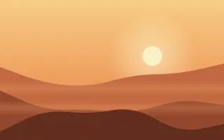 Tangerine Dunes III — colourful orange and brown sunset background, variation III