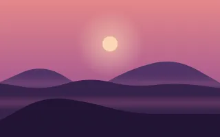 Violet Afterglow III — colourful red and purple sunset background, variation III