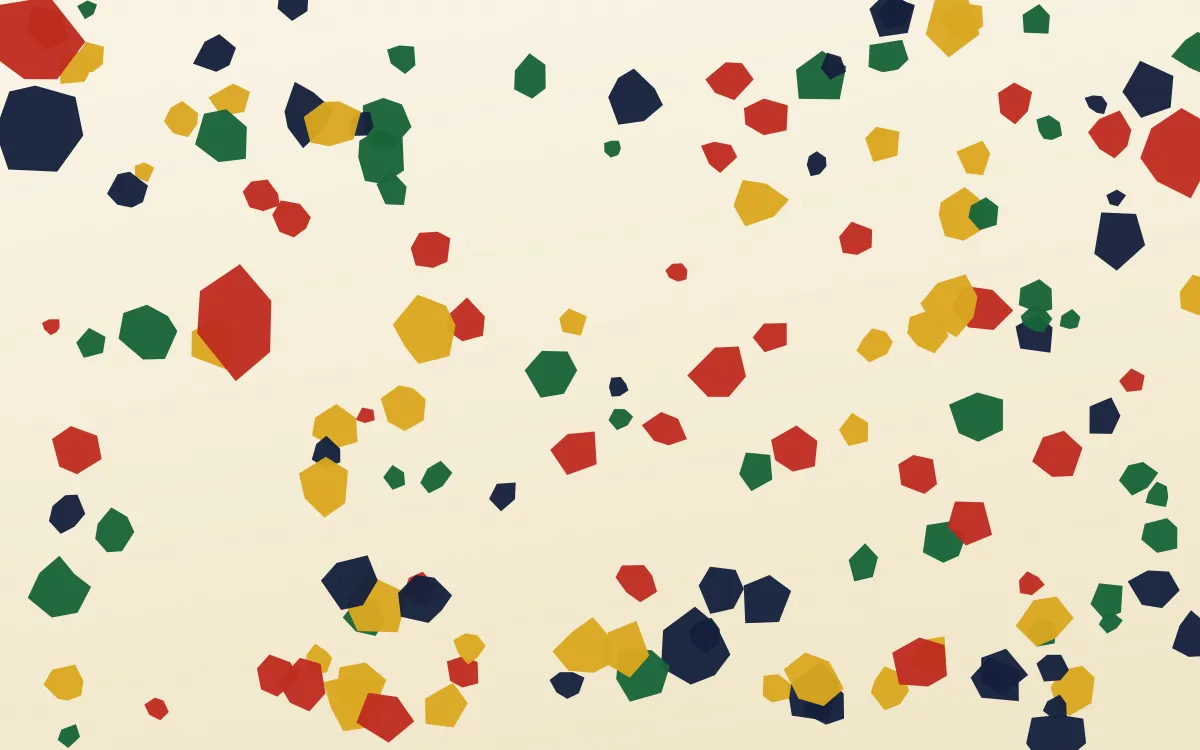 Accra Festival Floor — light gold, green and beige terrazzo background
