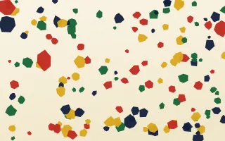 Accra Festival Floor — light gold, green and beige terrazzo background