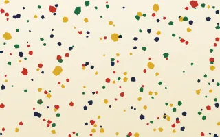Accra Festival Floor Micro — light gold, green and beige terrazzo background