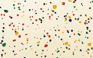 Accra Festival Floor Micro II — light gold, green and beige terrazzo background, variation II