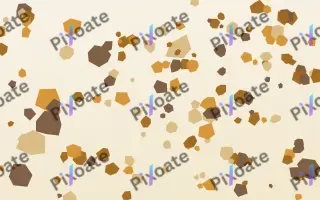 Amber Fleck Terrazzo II — light orange, brown and white terrazzo background, variation II