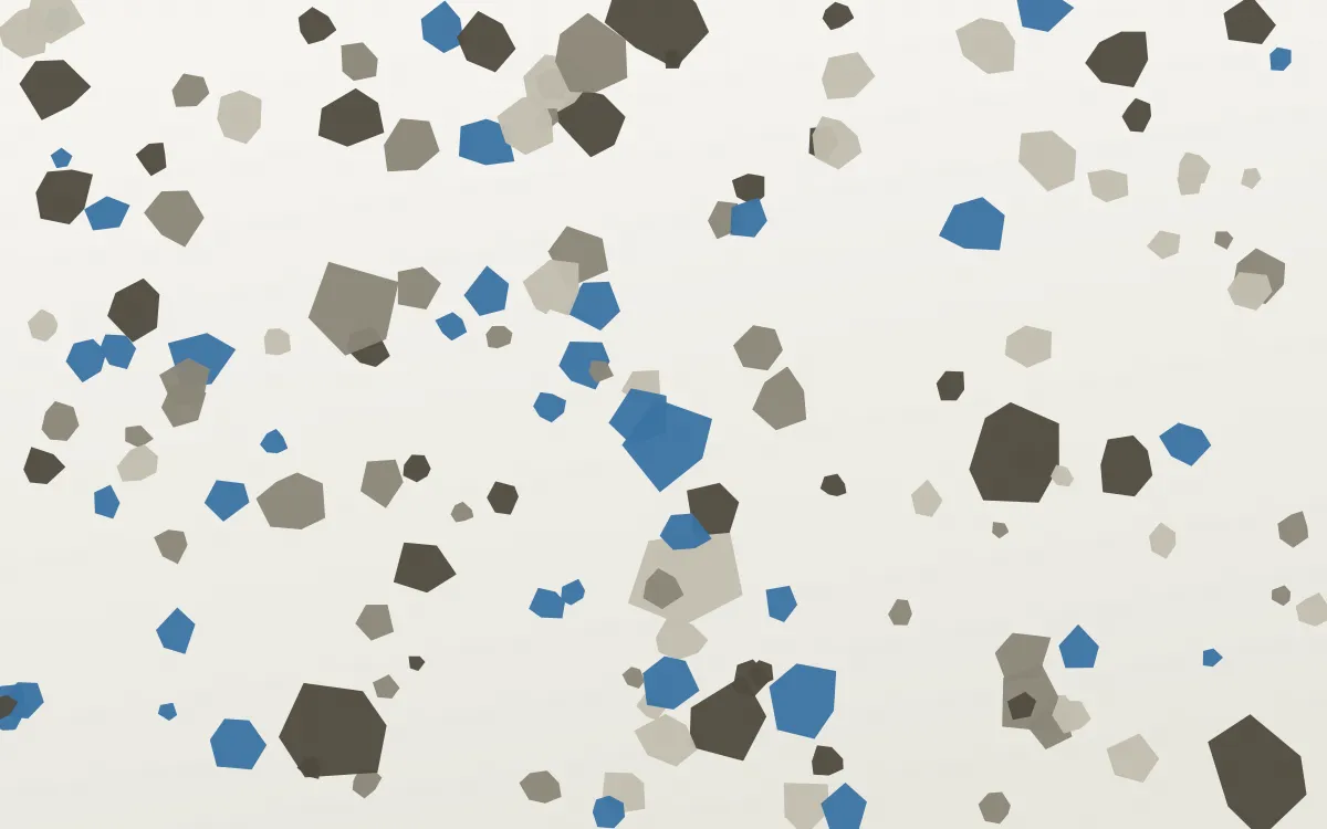 Athens Fragment — light yellow, blue and white terrazzo background