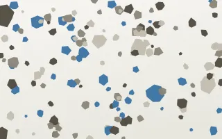 Athens Fragment II — light yellow, blue and white terrazzo background, variation II