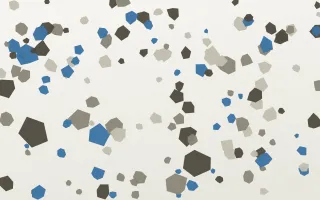 Athens Fragment III — light yellow, blue and white terrazzo background, variation III