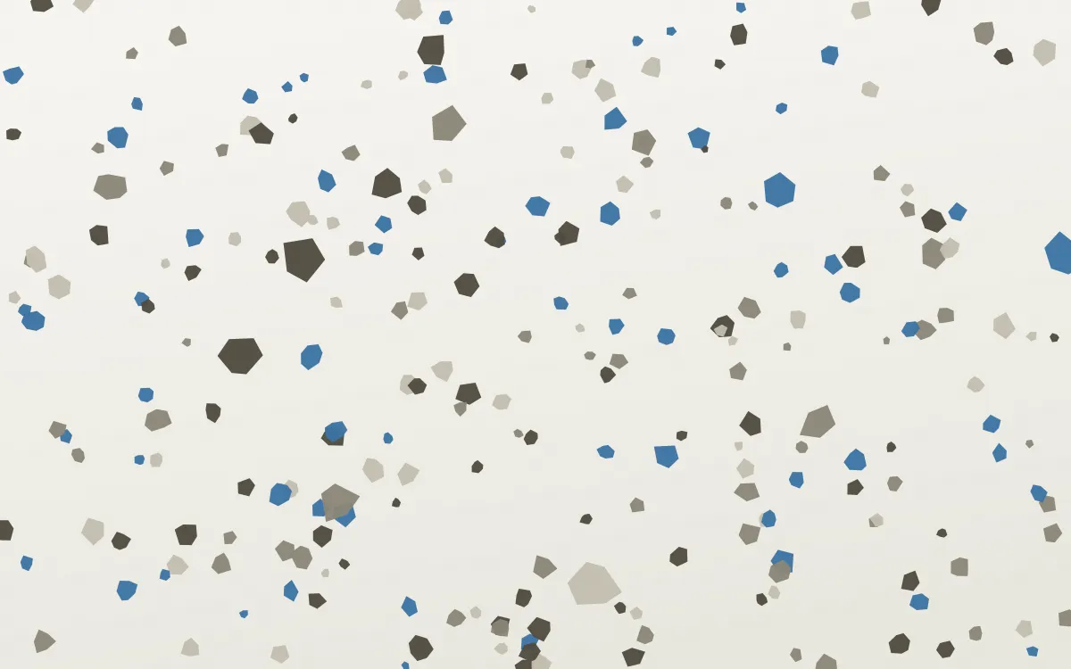 Athens Fragment Micro — light yellow, blue and white terrazzo background