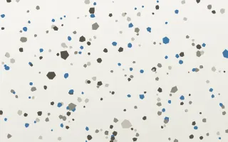 Athens Fragment Micro — light yellow, blue and white terrazzo background