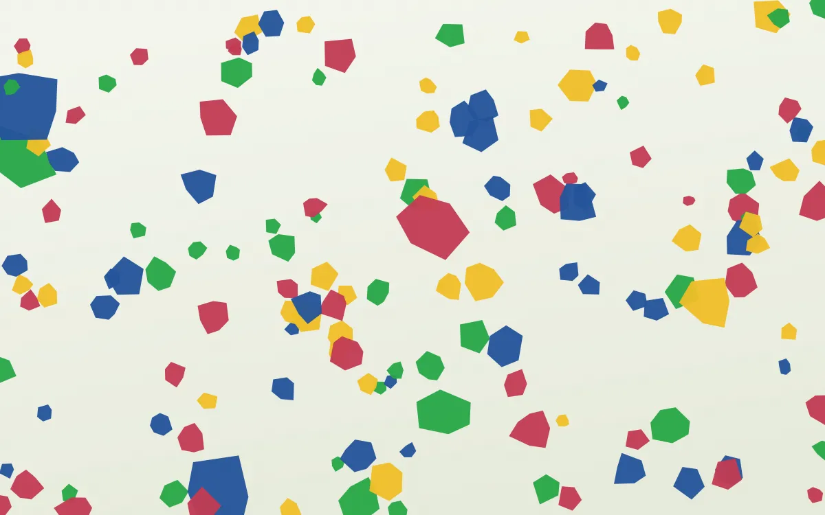 Bahia Brights — light blue, gold and white terrazzo background
