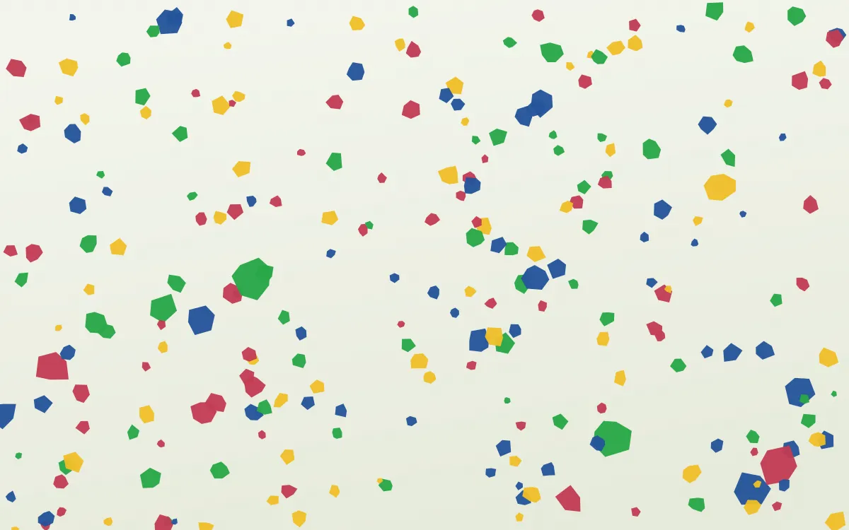 Bahia Brights Micro — light blue, gold and white terrazzo background