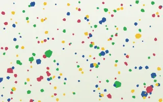 Bahia Brights Micro — light blue, gold and white terrazzo background