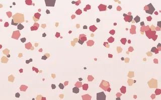 Blush Rose Terrazzo III — light red and white terrazzo background, variation III