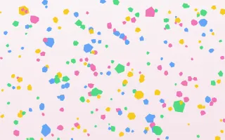 Candy Pop Terrazzo Fine II — light pink, blue and white terrazzo background, variation II