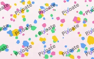 Candy Pop Terrazzo II — light pink, blue and white terrazzo background, variation II