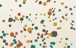 Casablanca Terrazzo III — light teal, gold and white terrazzo background, variation III