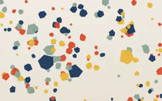 Classic Terrazzo — light red, blue and white terrazzo background
