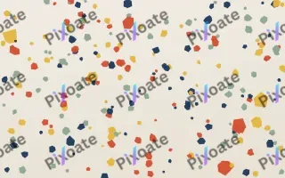 Classic Terrazzo Fine II — light red, blue and white terrazzo background, variation II