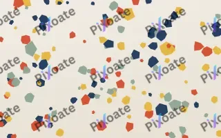 Classic Terrazzo III — light red, blue and white terrazzo background, variation III