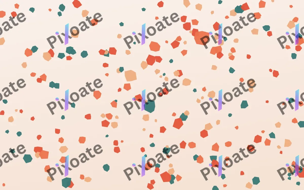 Coral Reef Terrazzo Fine — light orange, red and white terrazzo background