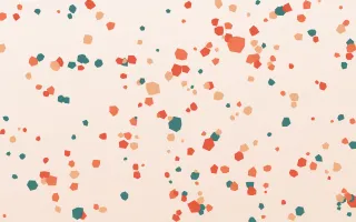 Coral Reef Terrazzo Fine — light orange, red and white terrazzo background