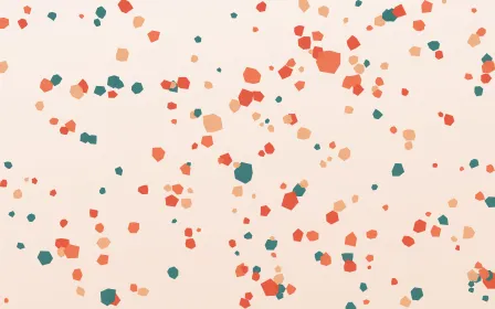 Coral Reef Terrazzo Fine — light orange, red and white terrazzo background