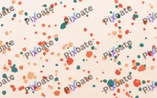 Coral Reef Terrazzo Fine III — light orange, red and white terrazzo background, variation III
