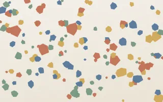 Fresco Terrazzo — light orange, blue and white terrazzo background