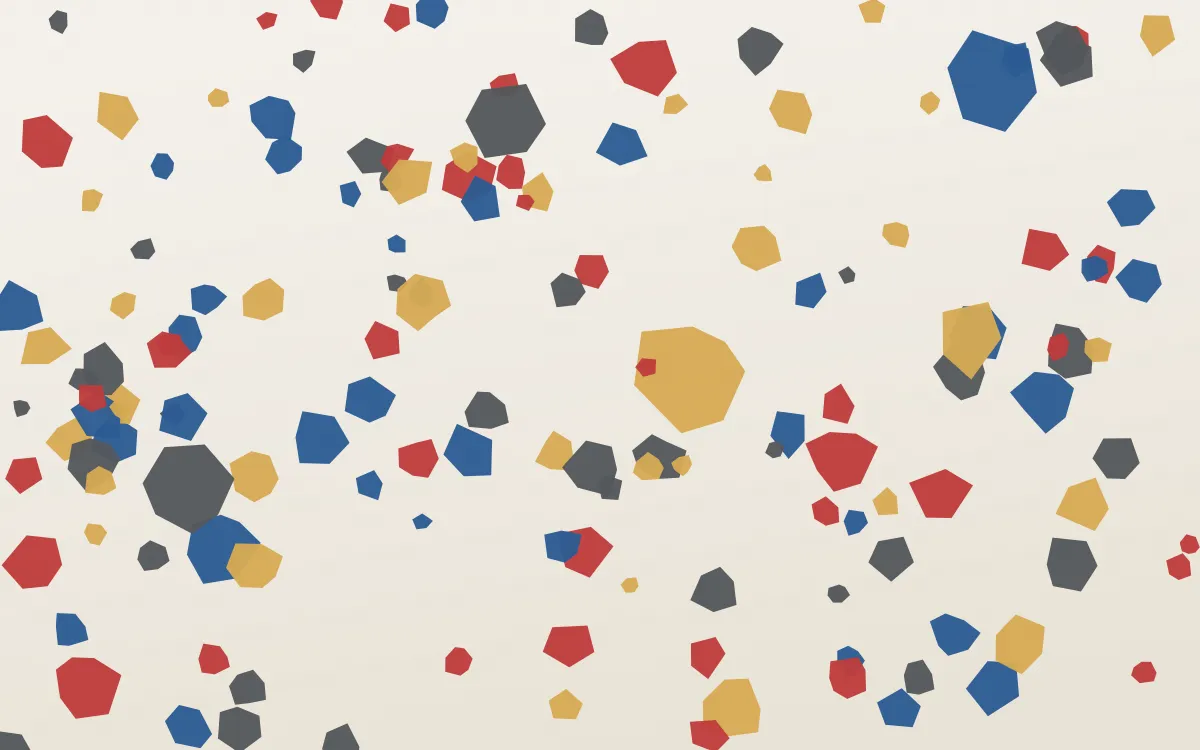 Istanbul Mix — light blue, red and white terrazzo background