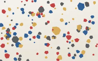 Istanbul Mix — light blue, red and white terrazzo background
