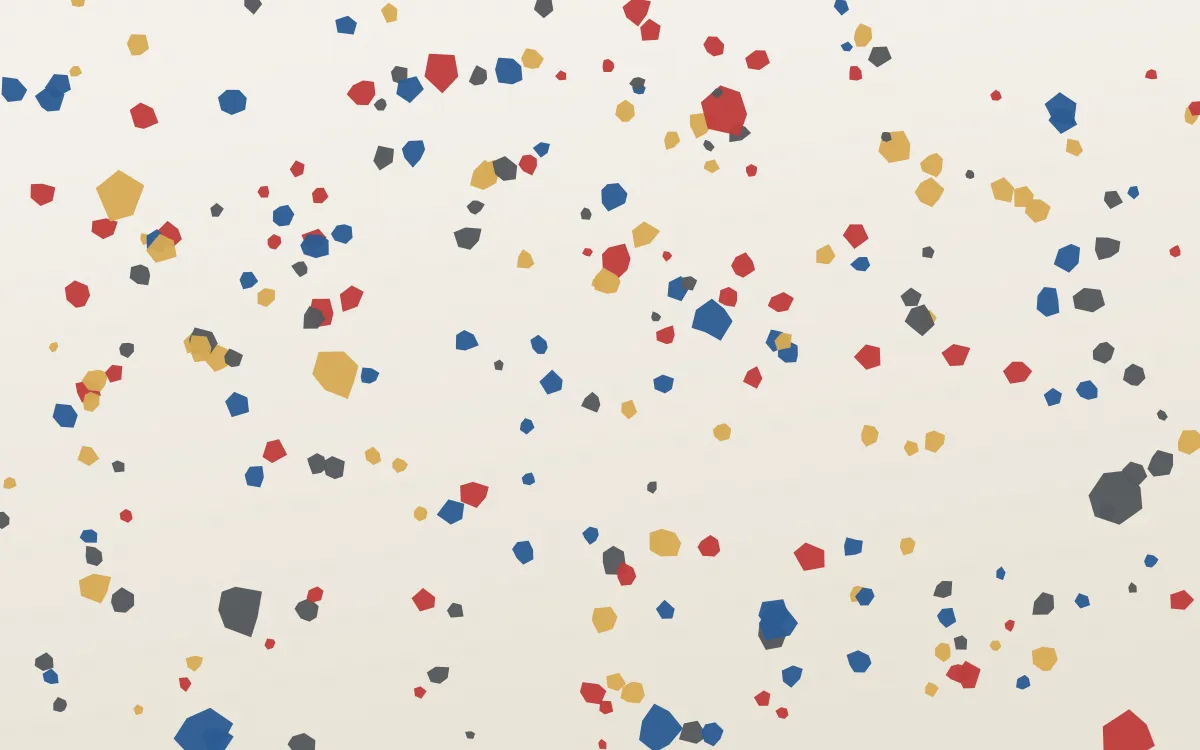 Istanbul Mix Micro — light blue, red and white terrazzo background