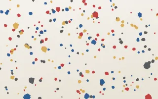 Istanbul Mix Micro — light blue, red and white terrazzo background