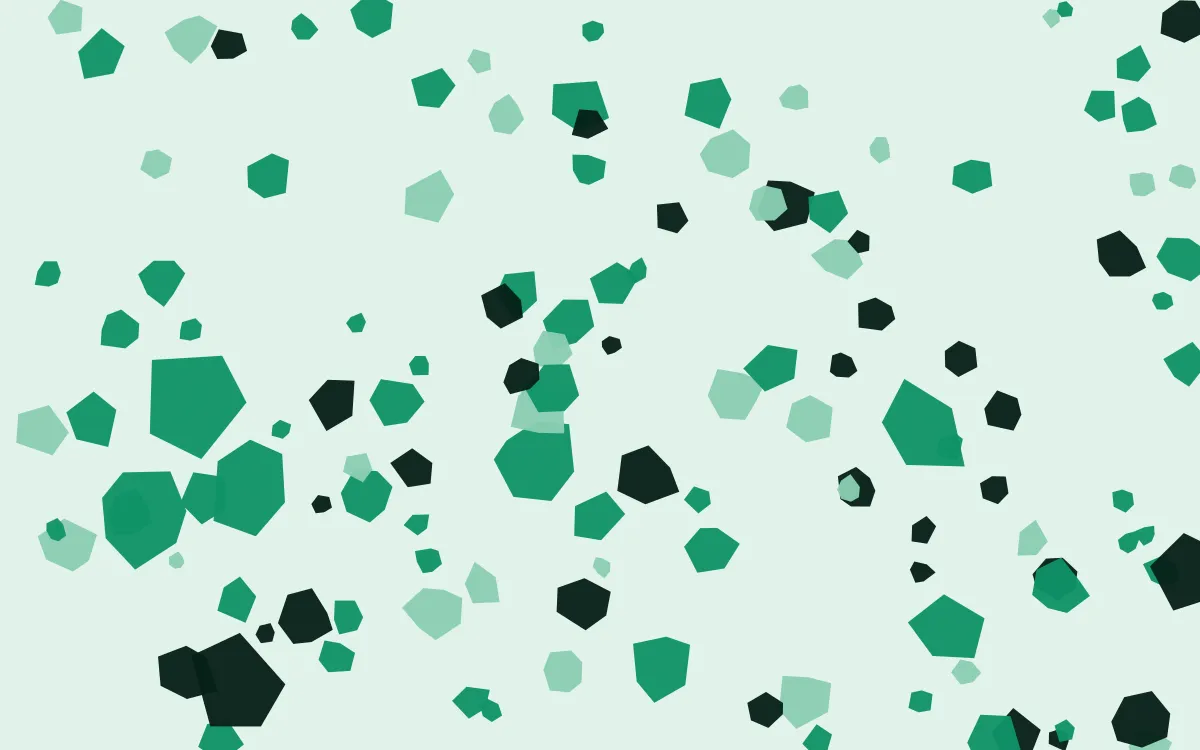 Jade Punch Pop Fleck — colourful green and black terrazzo background