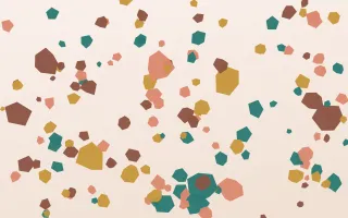Jaipur Crush — light orange, teal and white terrazzo background