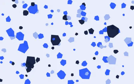 Klein Pop Fleck — colourful blue and white terrazzo background