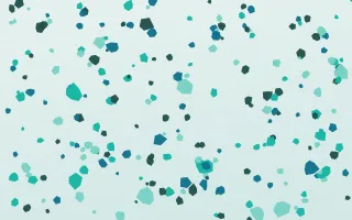 Lagoon Terrazzo Fine III — light teal and white terrazzo background, variation III
