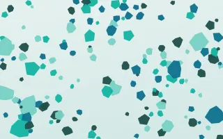 Lagoon Terrazzo II — light teal and white terrazzo background, variation II