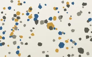 Lisbon Calçada II — light blue, yellow and white terrazzo background, variation II