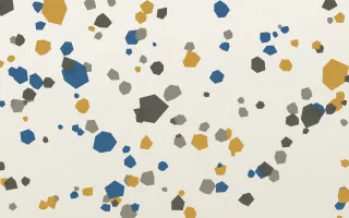 Lisbon Calçada III — light blue, yellow and white terrazzo background, variation III