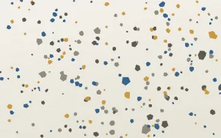 Lisbon Calçada Micro — light blue, yellow and white terrazzo background