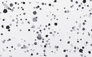 Mono Ink Terrazzo Fine III — light grey and white terrazzo background, variation III